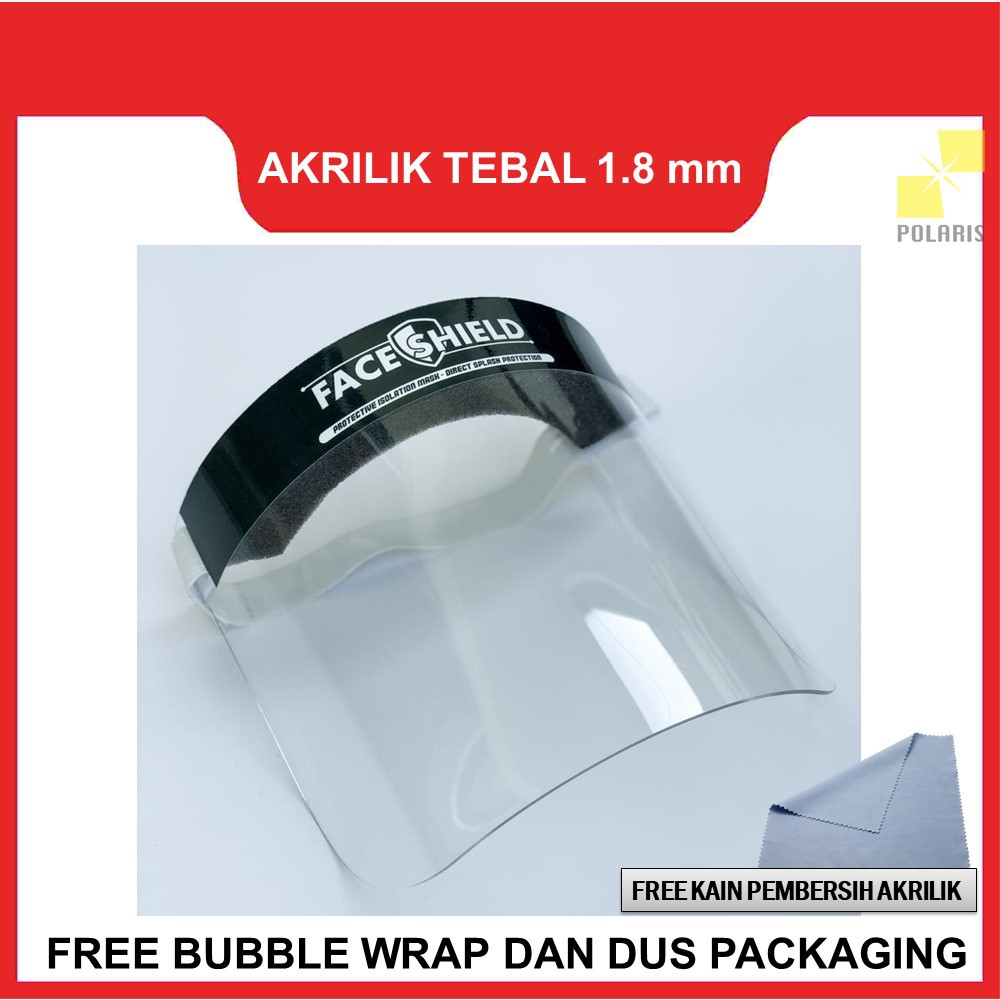 PENUTUP MUKA AKRILIK ACRYLIC ANTI CORONA