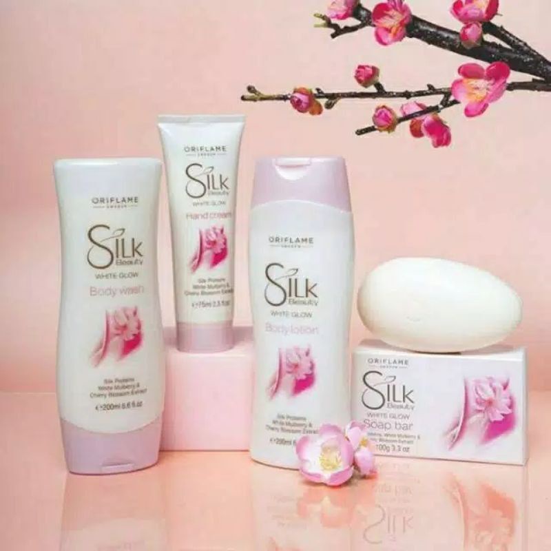 Silk Beauty White Glow Body Lotion/ Hand Cream/ Body Wash/ Soap Bar