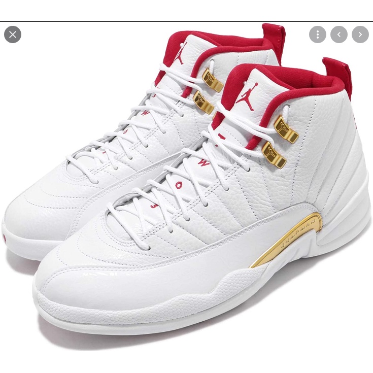 SEPATU Nike Air Jordan 12 sz 9.5/43 Fiba White University Red 130690107 BNIB BASKETBALL SNEAKERS