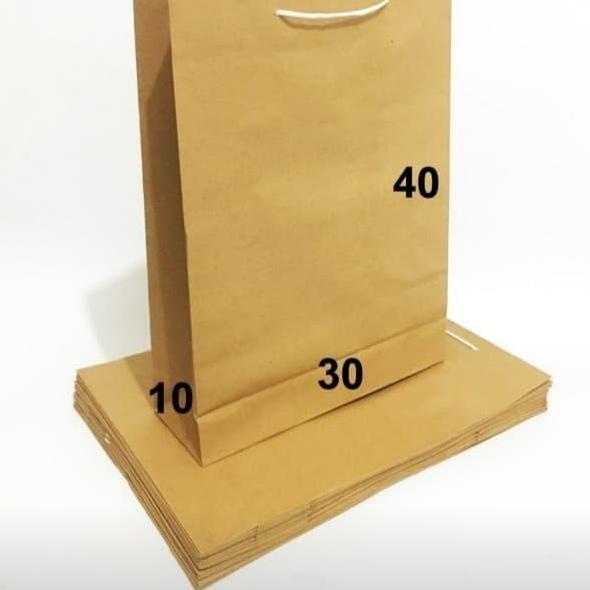 

○ PAPER BAG POLOS L ( 30 X 10 X 40 ) ☻