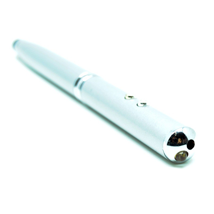 TaffLED 4 in 1 Senter + Laser Pointer + Pen + Stylus  - Silver