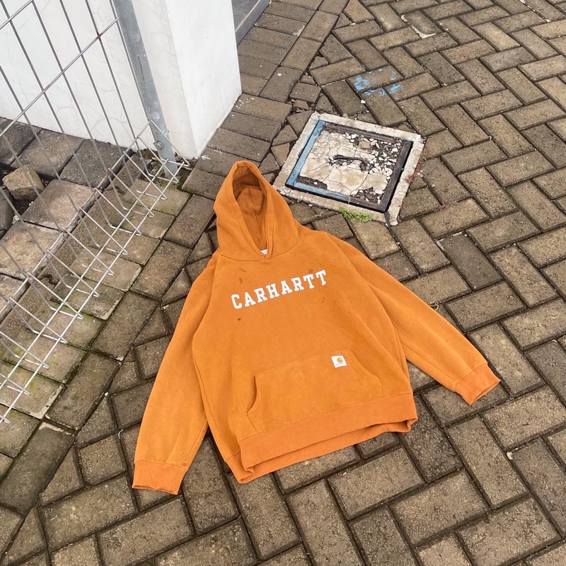 carhartt wip brown hoodie
