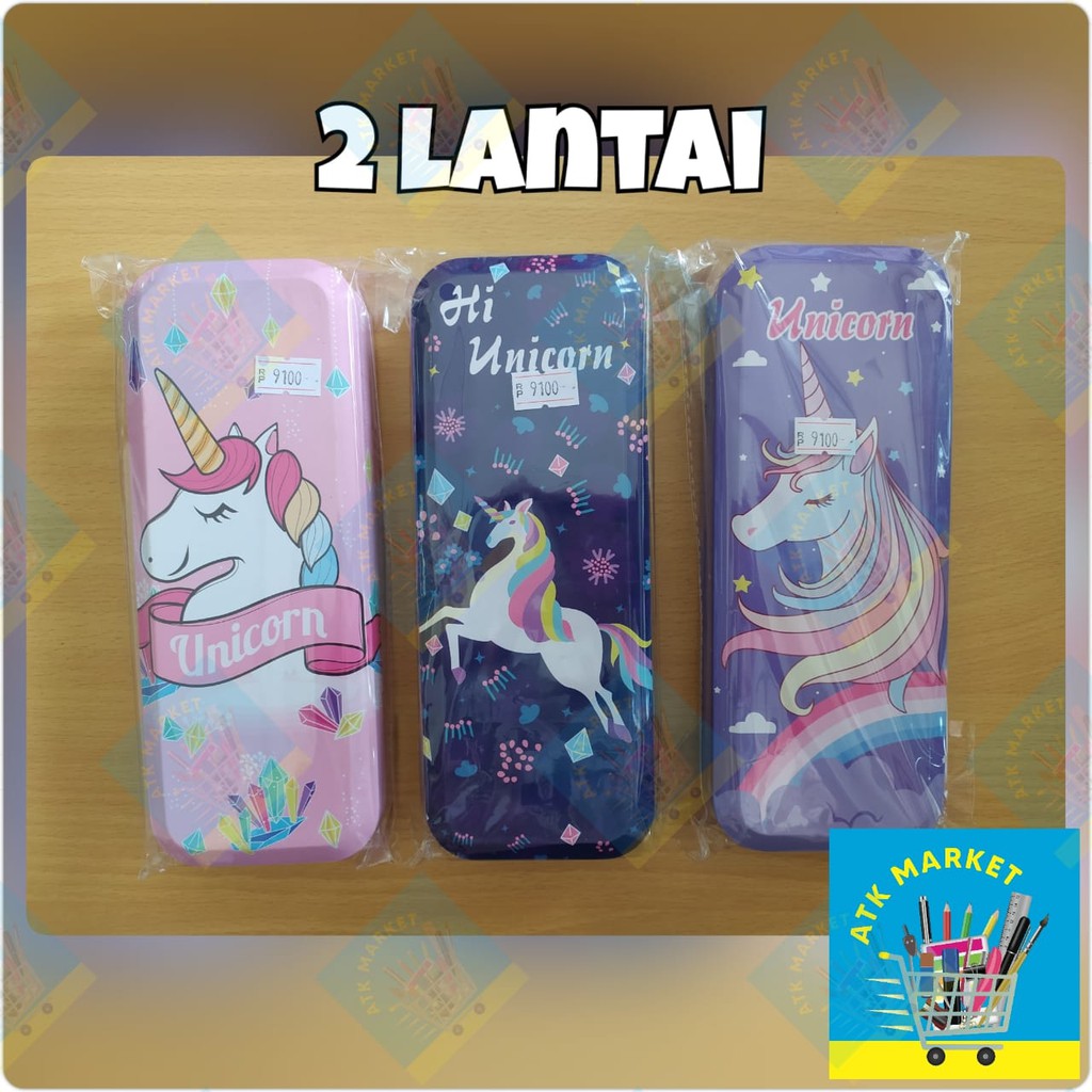 

Kotak Tempat Pensil / Pensil Case Kaleng UNICORN PC-656-7