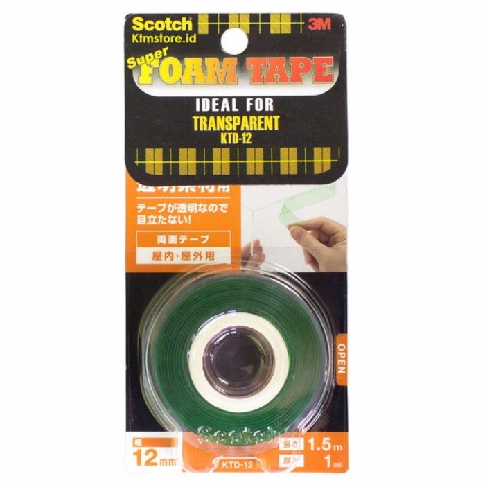 

Bagus Vhb Super Strong Transparent - Ktd-12 Double Tape Bening Clear Kuat Murah