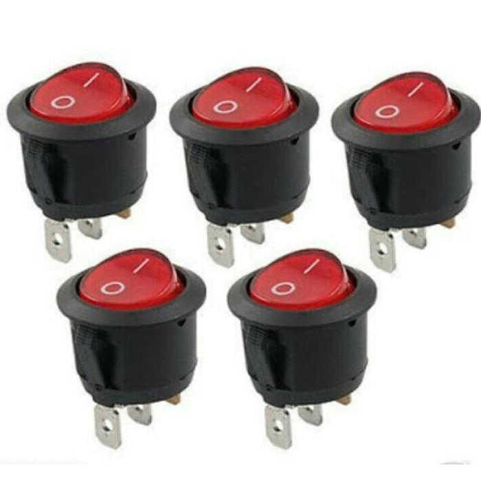 Jual saklar on off lampu bulat sedang medium switch 3 pin | Shopee ...
