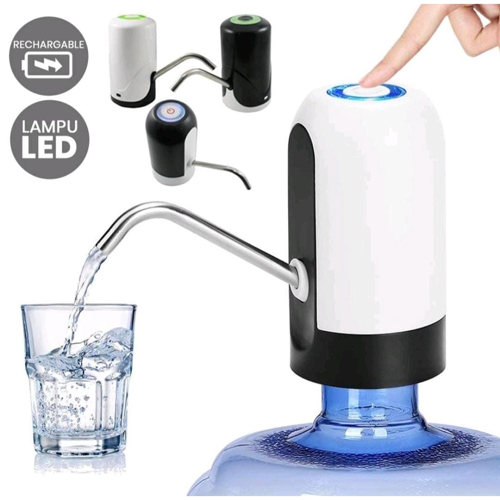 BELLA - DISPENSER POMPA AIR GALON ELECTRIC AUTOMATIC - RECHARGE USB ELECTRIK