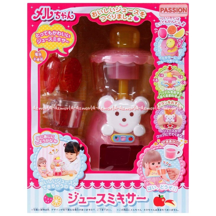 Mell Chan Blender Mainan Boneka Mellchan Juice Buah Aksesoris Boneka Melcan