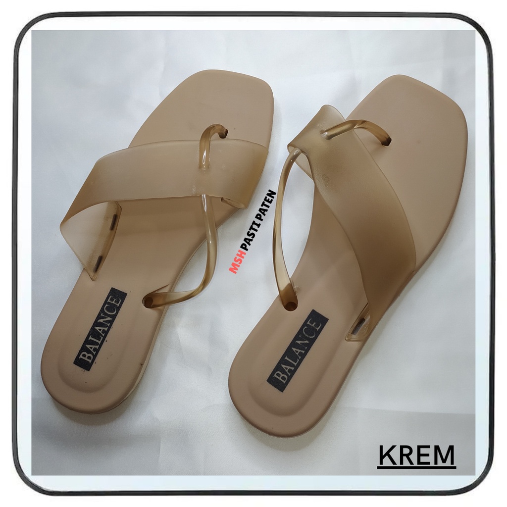 BALANCE Sandal Santai Jelly Teplek Enteng Wanita Ori