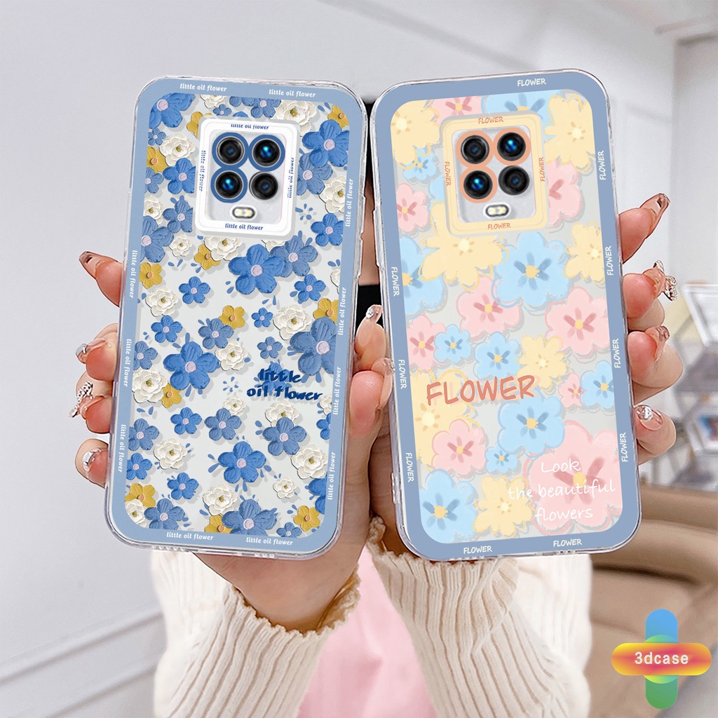 Soft TPU Case Xiaomi Redmi Note 9 8 10 10S 9 10 PRO MAX 11 9S Xiaomi Redmi POCO C3 C31 X3 NFC X3 PRO Redmi 9C NFC 9A 9i 9T 9AT 9ACTIV 9 PRO Power 10X POCO M2 PRO 10 Prime Shockproof little oil flower Camera Lens Protection Phone Case