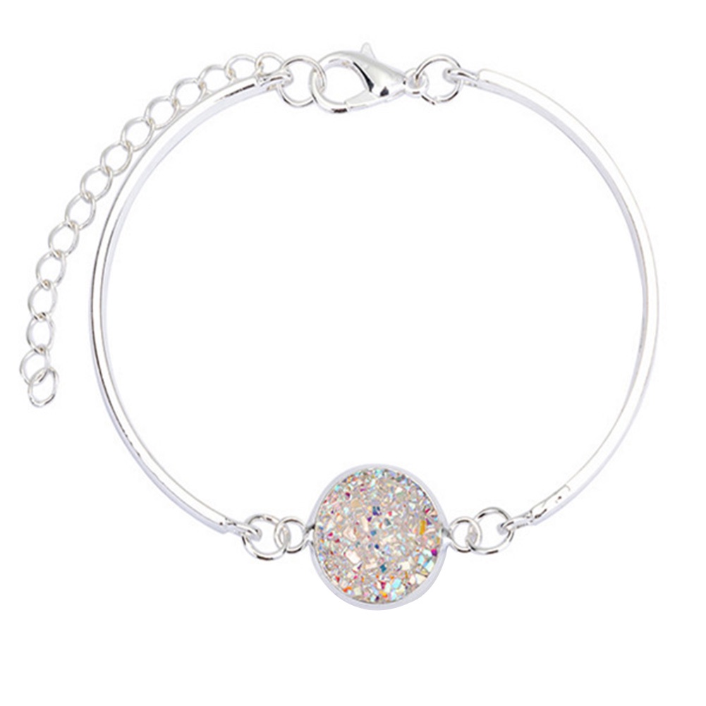 Hu Hu Hu Hu Hu Alat Bantu Pasang Kacamata♡ Gelang Tangan Rantai Adjustable Aksen Manikmanik Resin Glitter Untuk Wanitahadiah