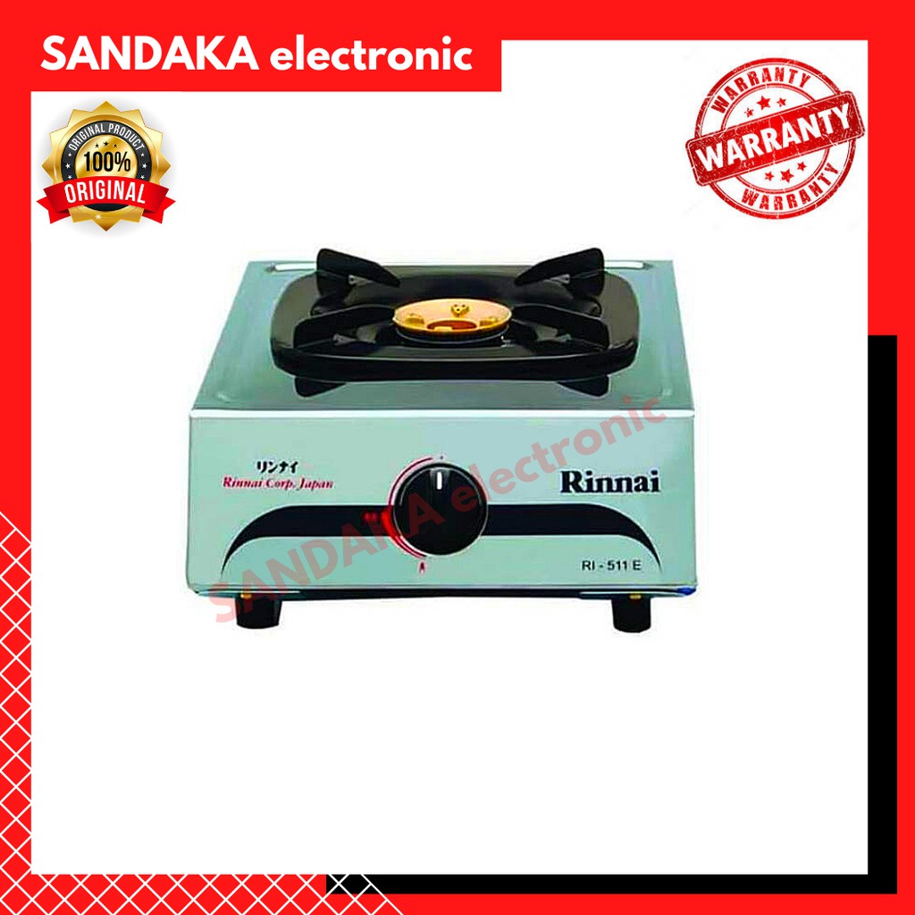 KOMPOR GAS RINNAI 511E - Kompor Gas Rinnai 1 Tungku RI 511E