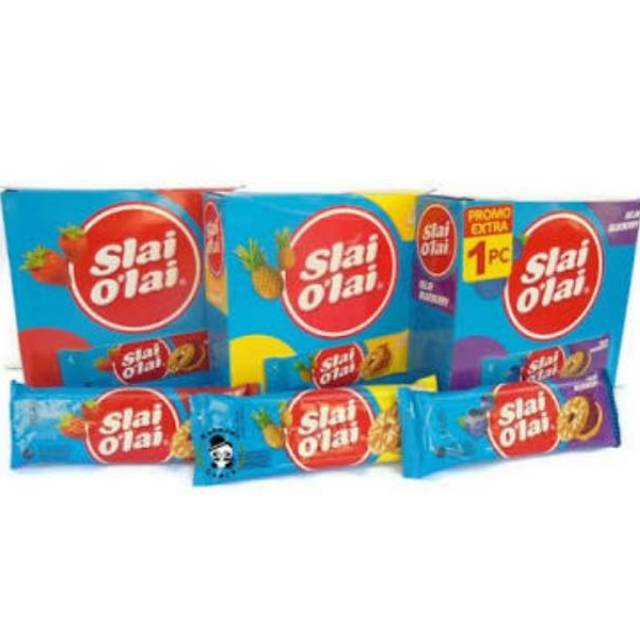JengR ₪ Slai Olai 1pack isi 12pcs x 24g Blueberry Strawberry Nanas