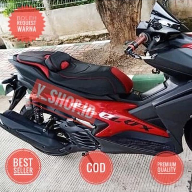 Sarung Cover Kulit Jok Motor Aerox 155 Conected New 2023 Aerox 155 Old MBtech Original