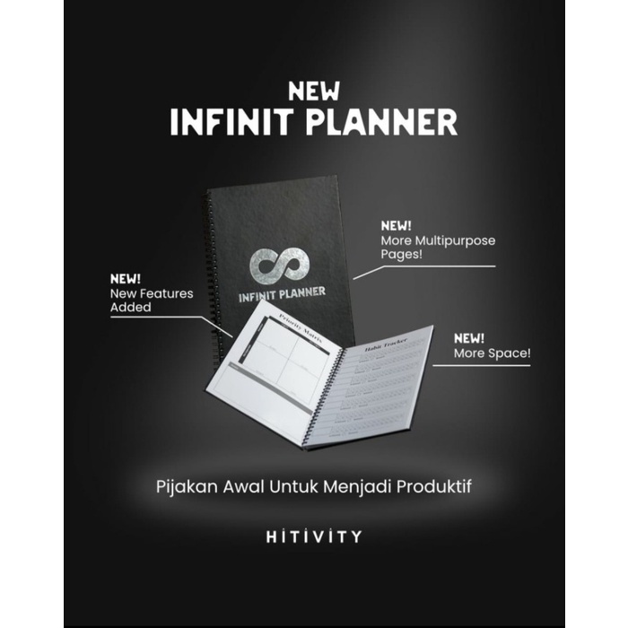 

(BISA COD) Buku agenda Infinit planner Whiteboard book buku planner hitivity - InfinitPlanner2