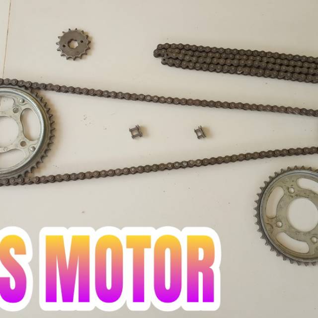 Gear gir set depan blakang dan rante MEGAPRO primus PNP GL PRO NEW ORI ASLI HONDA