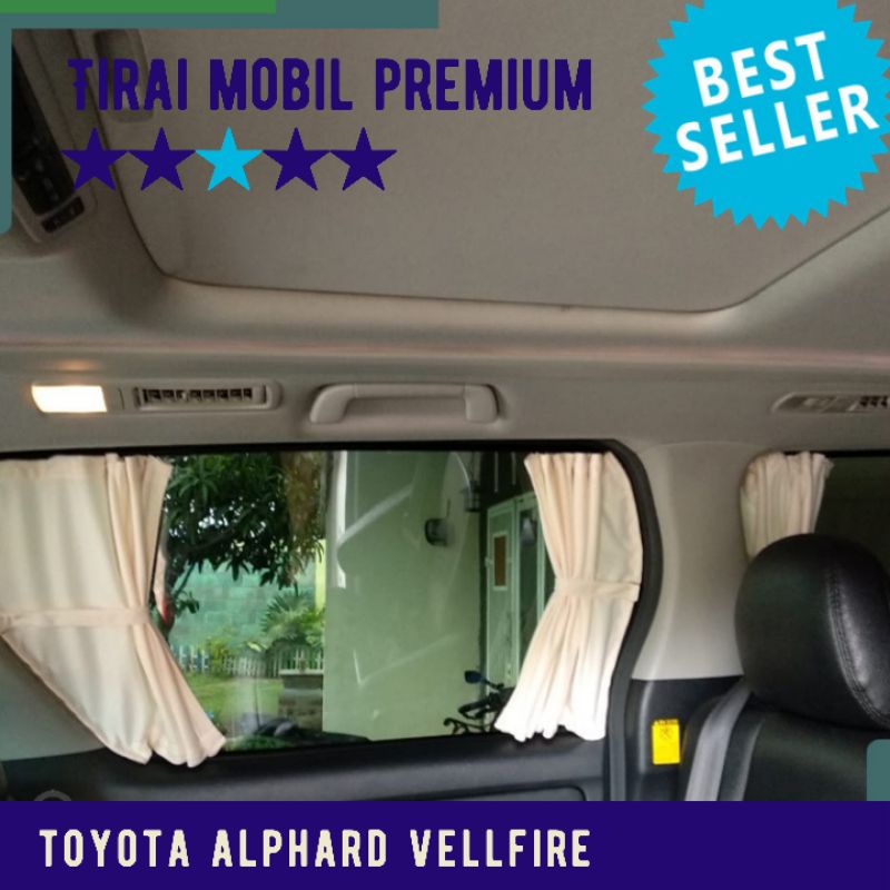 Horden mobil tirai mobil Toyota alphard vellfire REL BESAR Mewah