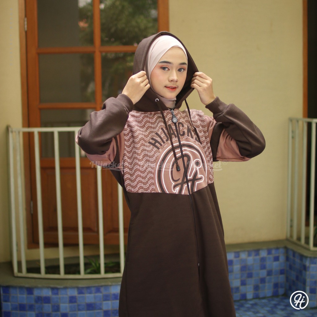❗ NEW ❗JAKET MUSLIMAH - HIJACKET ARABELLA ORIGINAL HIJAKET HIJABER  HIJAB SYARI PANJANG TERBARU-1