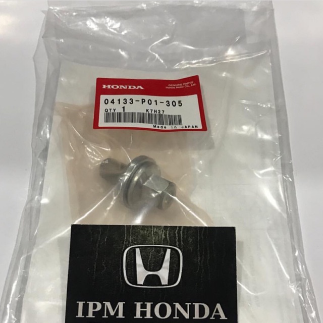 04133 P01 Original Bolt baut pulley poli krek as crankshaft Honda Civic Genio Estillo 1992-1995 City Persona Z 1996-2002 Ferio 1996-2000 Stream 2002-2006 Crv Gen 1 RD1 2000-2001