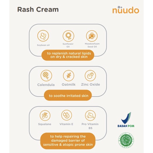 Nuudo Rash Cream 50gr