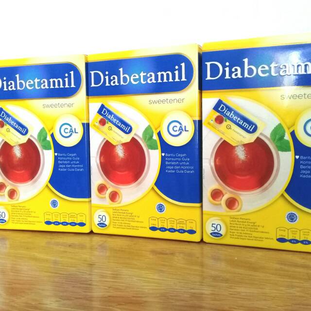 

DIABETAMIL SWEETENER 50×1 gr (isi 50 sachet)