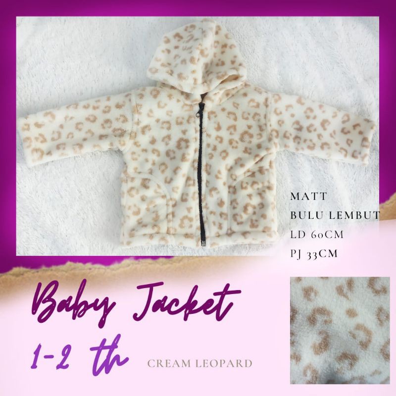 Jaket Bayi Usia 1-2 tahun / jaket bayi lembut-3