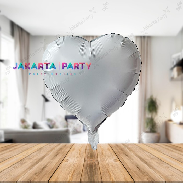 Balon Foil Love Putih / Balon Love Putih / Balon Love / Balon Hati