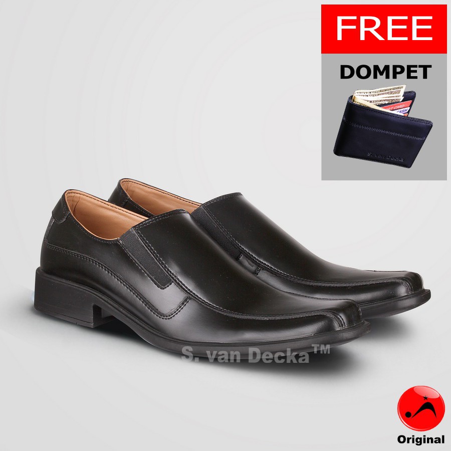 Sepatu  Pria S. van Decka  D-MUT718 + Bonus Dompet