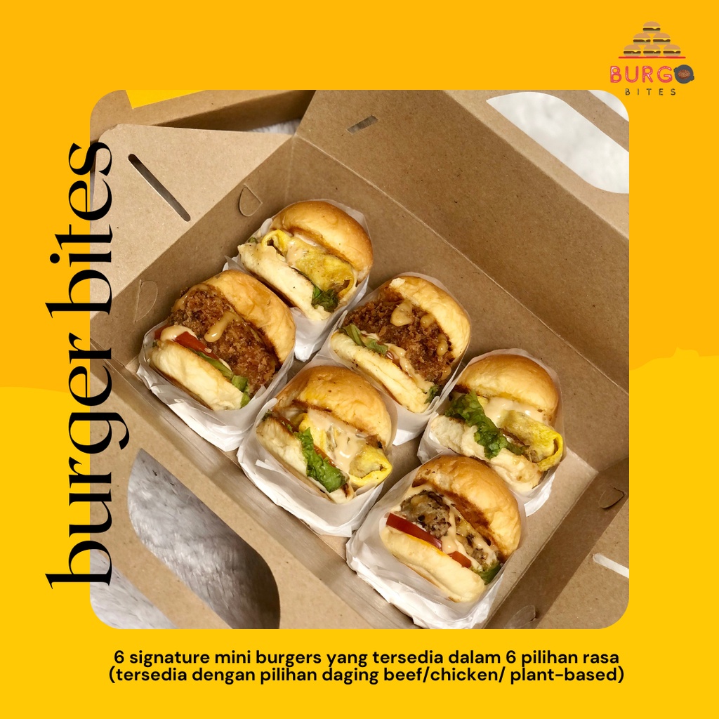 

Burger Bites Signature - Box of 6 (Isi 6 pcs)