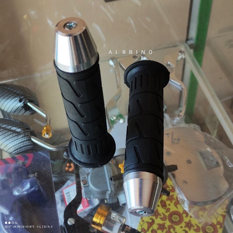 Promo Handgrip grip sarung gas Kaze set jalu stang crom model fu pemakaian universal vario mio fino fu sonic pcx lexi ninja dll