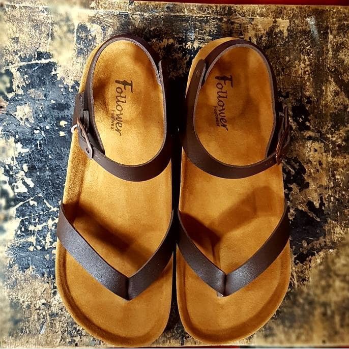 SANDAL WANITA PEREMPUAN TALI FLAT SHOES UKURAN BESAR JUMBO BIG SIZE 41 42 43 44 45 46