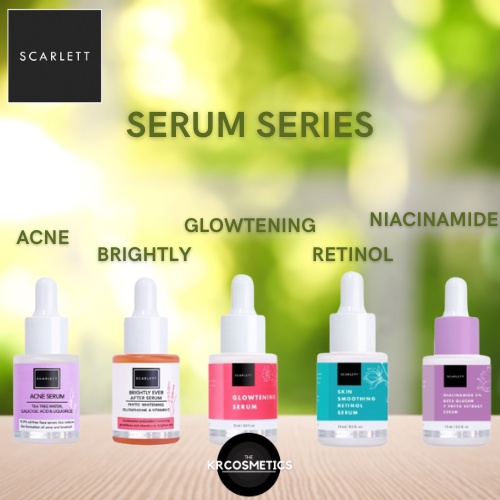 Scarlett Whitening Acne Serum Brightly Ever After retinol niacinamide glowtening 30ml