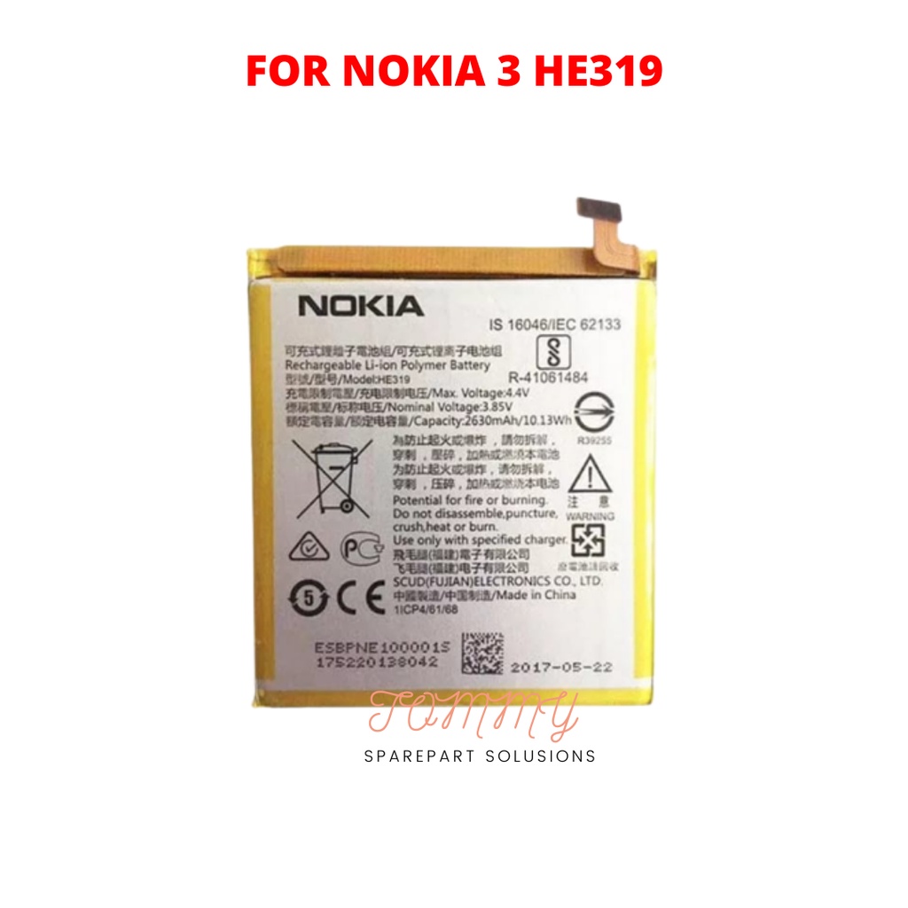 Baterai Batre Nokia 3 Kualitas Original