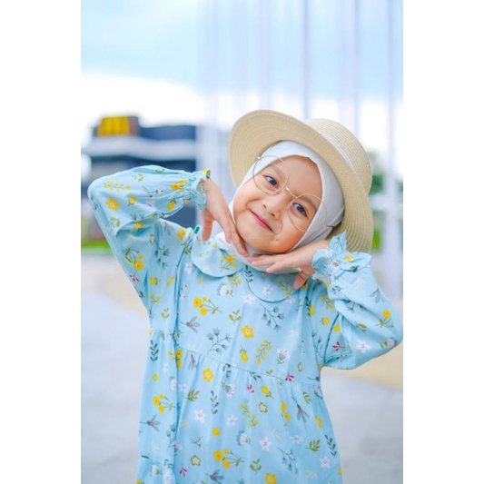Afsheenastore - Lolita Gamis Dress Anak Perempuan Motif Rayon