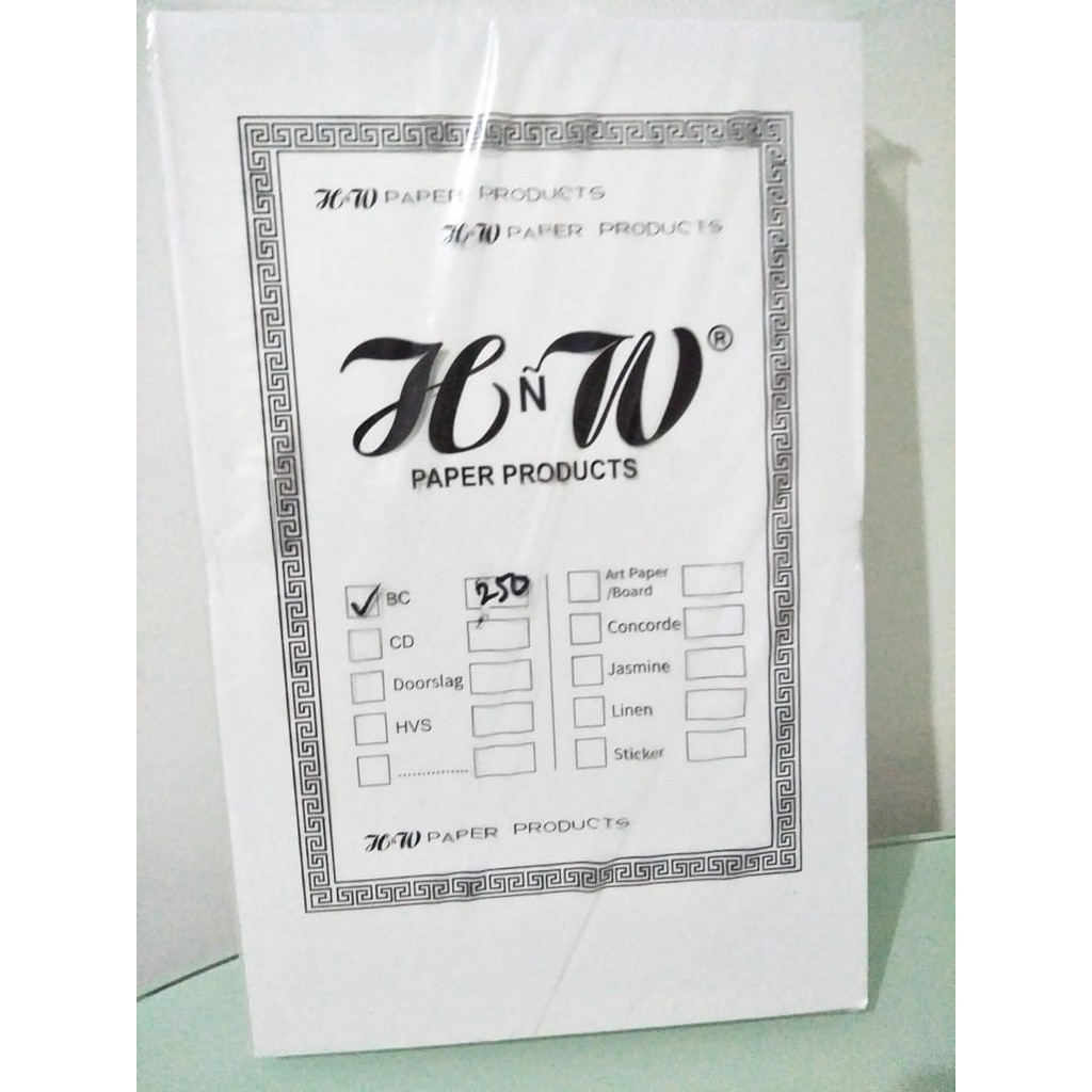 

KERTAS BW - BLUES WHITE 250GR F4 ISI 100 LEMBAR