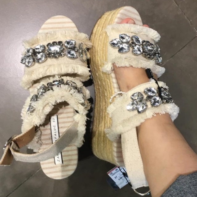 Vintage flatform shoes zara sale