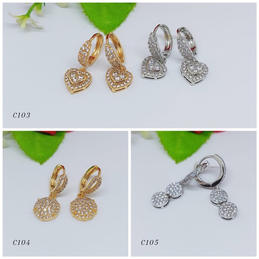 Anting Xuping Permata Aneka Motif C103-105