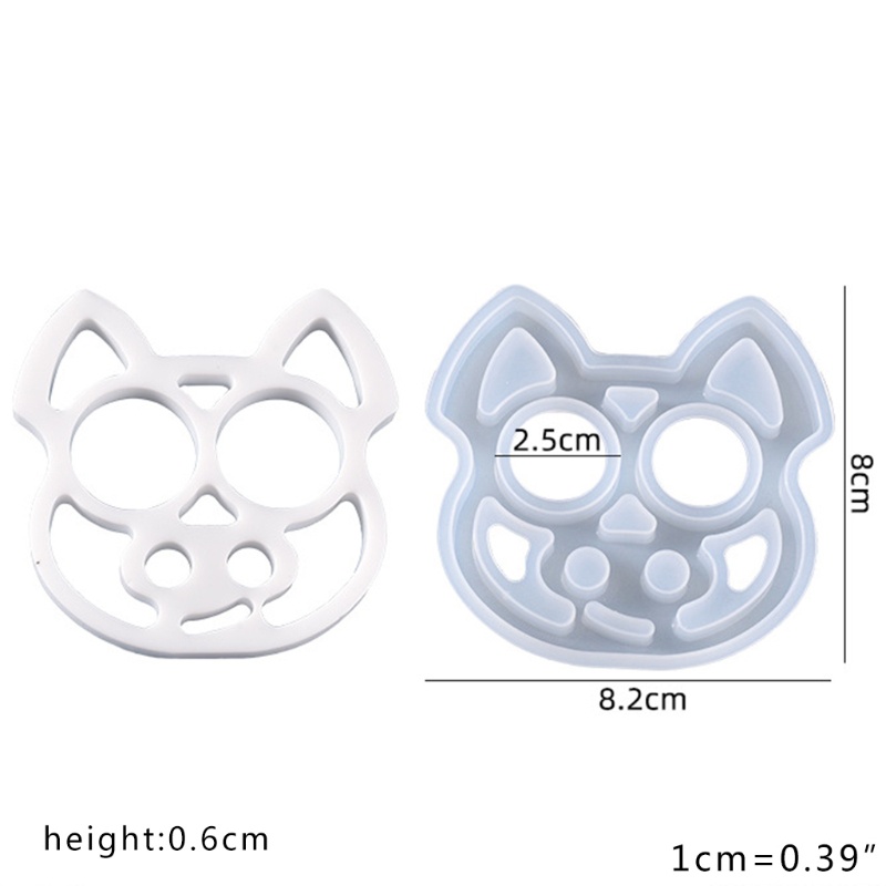 SIY  Crystal Epoxy Resin Mold Cartoon Animals Keychain Casting Silicone Mould DIY Crafts Jewelry Pendant Making Tools