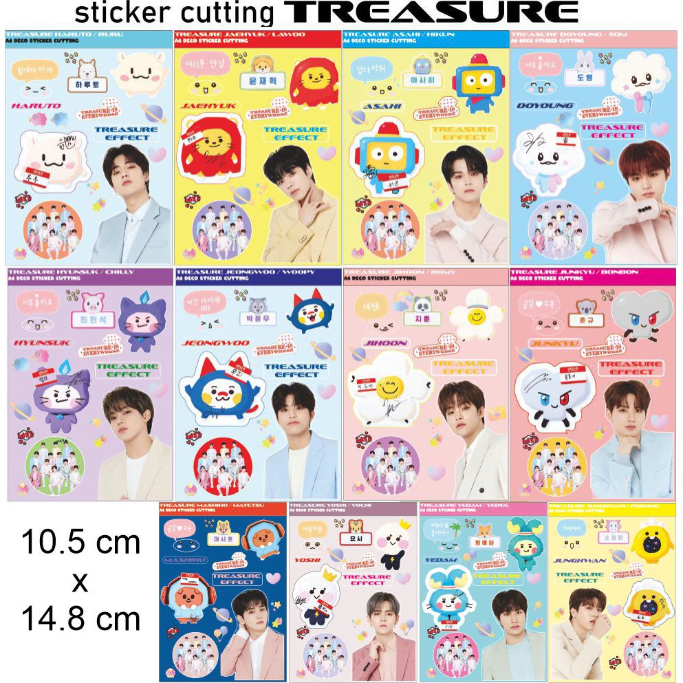 Sticker TREASURE and TRUZ cutting