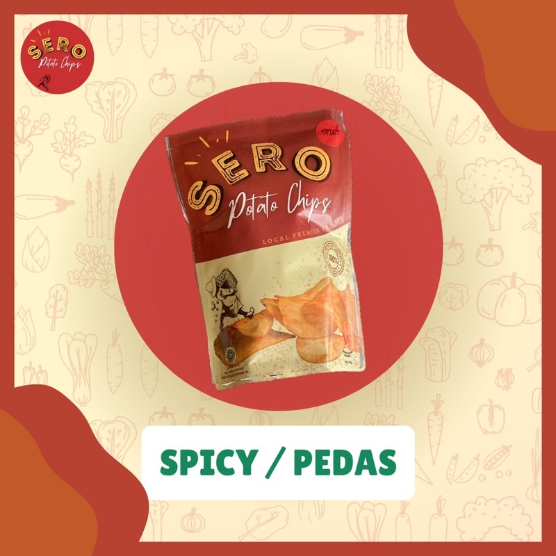 

[BEST SELLER] SERO Potato Chips SPICY• Keripik Kentang PEDAS Snack Sehat