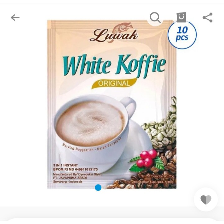 

Kopi luwak white coffee