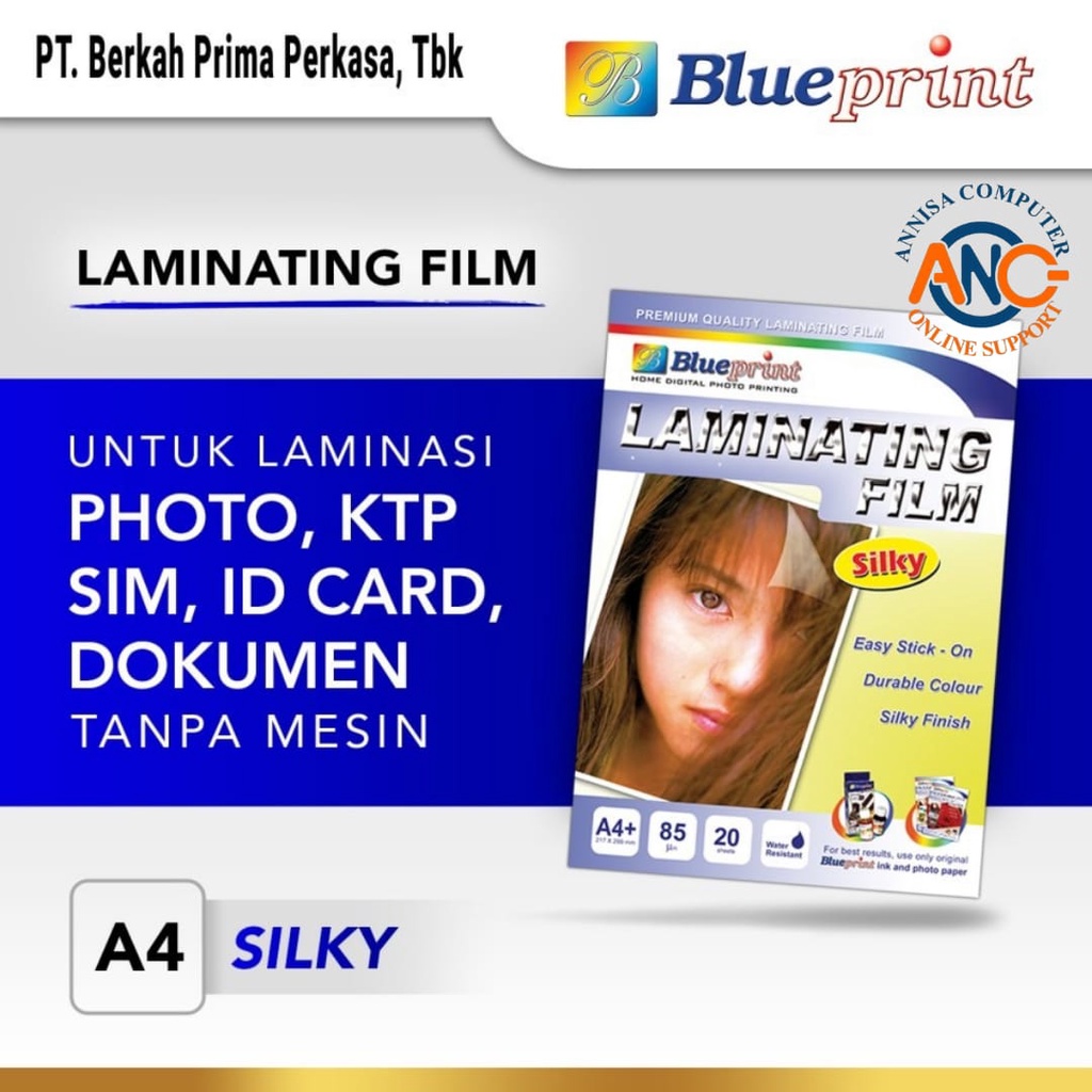 

Kertas Laminating / Laminating Silky Photo Paper Film BLUEPRINT A4