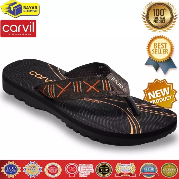 (PROMO Terbaru )Carvil Tanggung Rafael Random / Sandal Jepit Anak 33-37 / Sandal Casual / Sandal Sepone