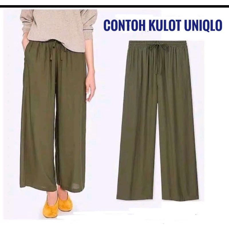 KULOT UNIQLO / CELANA KULOT MERK UNIQLO ORIGINAL / CELANA WANITA UNIQLO / CELANA KULOT WANITA BRANDE