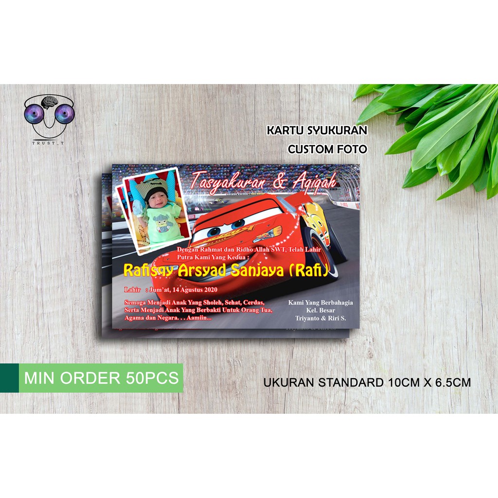 Kartu Syukuran Kelahiran Aqiqah Foto