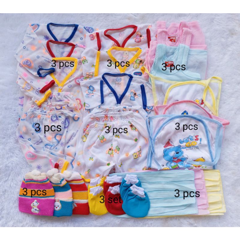 Paket Perlengkapan Bayi Baru Lahir Set Baju Bayi Lengkap Kado Lahiran Pakaian Bayi Newborn Lengkap Set Pakaian Bayi Hemat dan Ekonomis