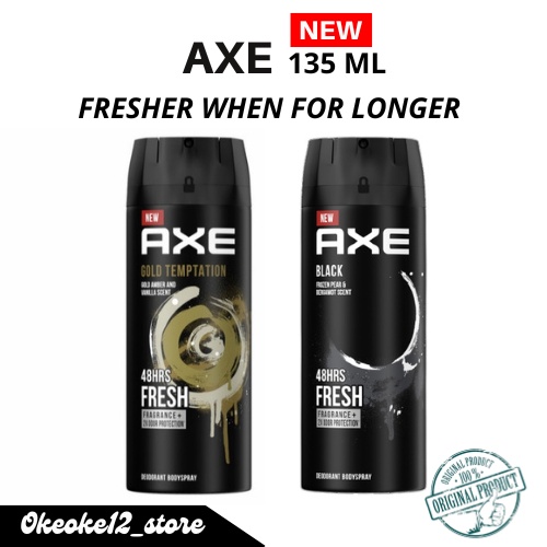 Axe body spray GOLD AND BLACK135ml