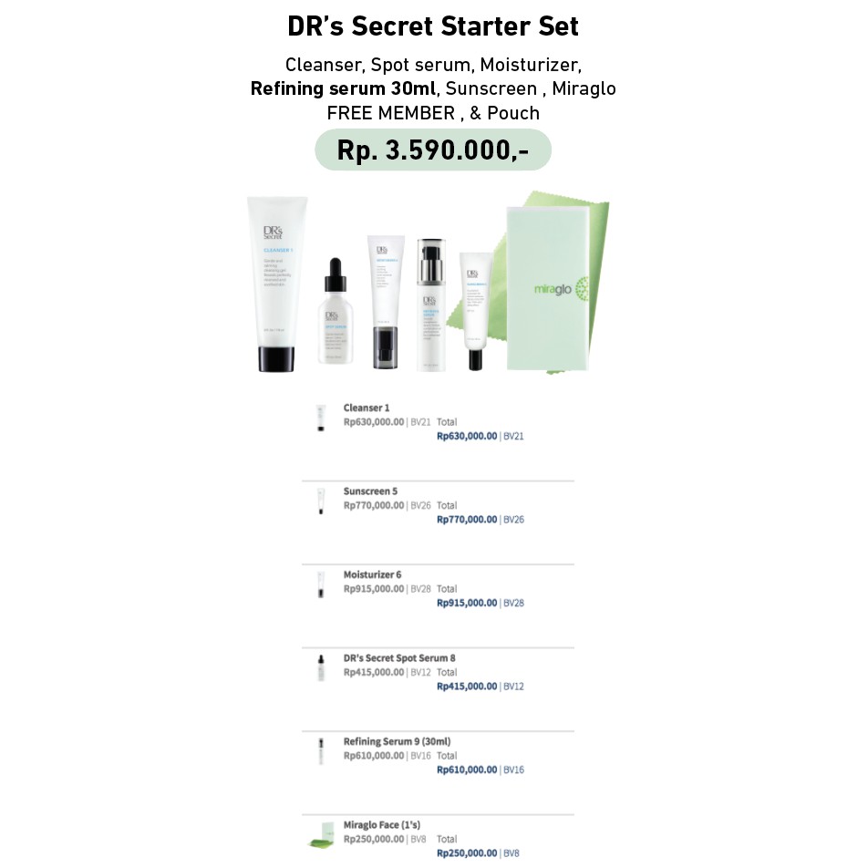 DR's Secret Paket Starter 1,6,8,9,5, Miraglo