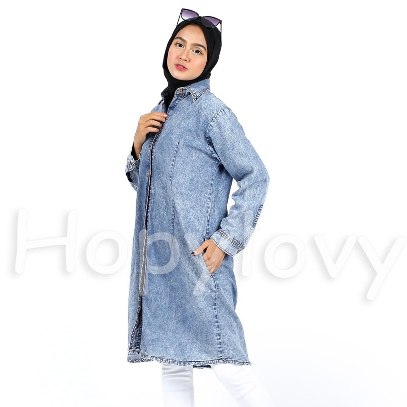 HOPYLOVY - Tunik Lilac Acid Wash