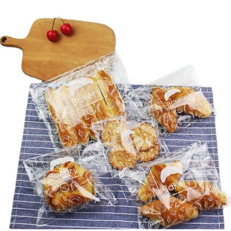 Home Baking Kantong Plastik OPP Roti isi 100pcs / Kemasan Kue Bakery / Plastik Packing Roti / Plasti