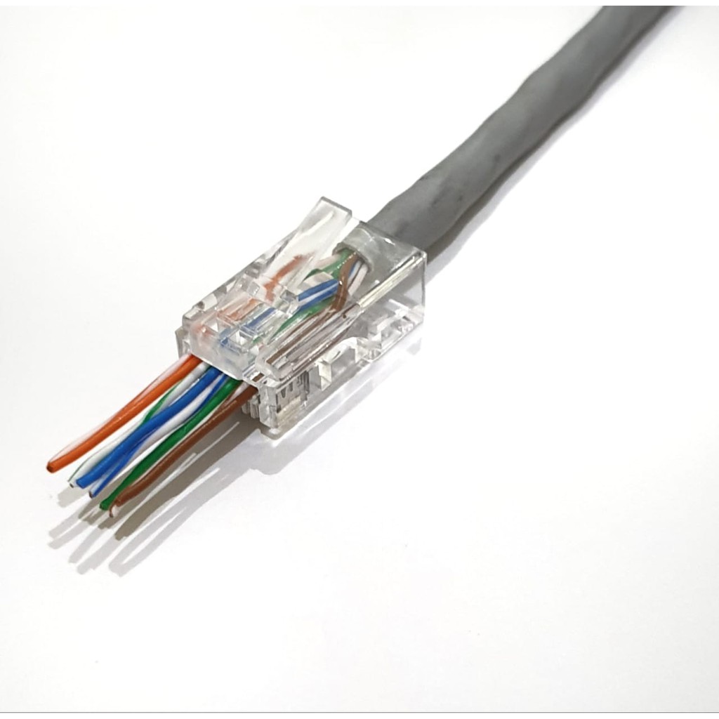 Konektor RJ45 CAT5 Easy Crimp Anti gagal Connector RJ45